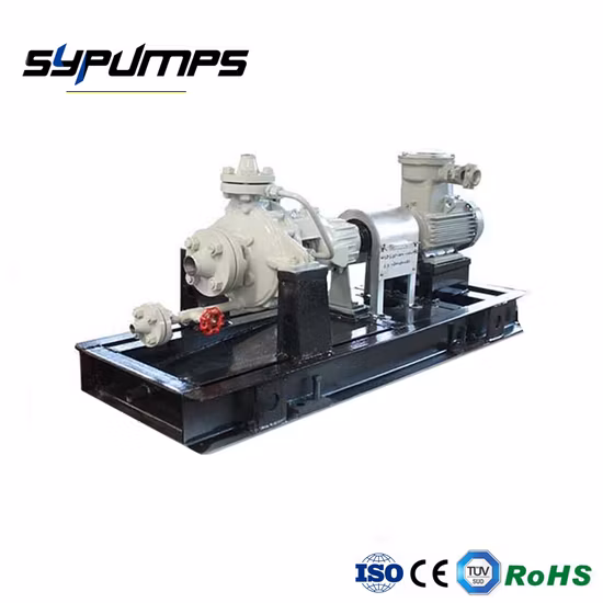API Pompes pétrochimiques centrifuges horizontales pour carburant brut chaud Transfert de gazole diesel Processus chimique acide API610 Fabricant de pompes à eau Sulzer Ebara